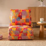 Fotoliu extensibil Taiga, multicolor, material textil, 60x80x70 cm - imagine 4