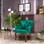 Fotoliu tip berjer, Cafe Homs,verde - imagine 10