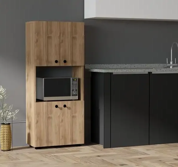 Dulap din pal, Beny Homs, nuc, 140 x 60 x 31.4 cm