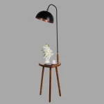 Masuta cu lampadar Decora Homs, negru,Seria lx, 40004 - imagine 3
