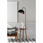 Masuta cu lampadar Decora Homs, negru,Seria lx, 40004 - imagine 6