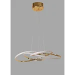 Lustra gold cu led,3 color lumina homs ro,lx,40024 - imagine 3