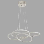 Lustra coloare crom cu led,3 color lumina homs ro,lx,40025 - imagine 3