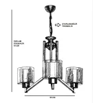 Lustra auriu-negru, homs ro,40034 - imagine 4