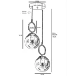 Lustra stil industrial metal,seria lx, homs,40035 - imagine 2