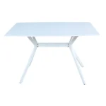 Masa bucatarie Agatha, alb-negru,120 cm - imagine 2