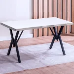 Masă de bucatarie Barton Alba din MDF - imagine 4