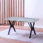 Set Masa Barton din MDF cu 4 Scaune din metal,140 cm - imagine 10