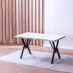 Masă de bucatarie Barton Alba din MDF - imagine 3