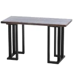 Set picioare masa metal Homs, Negru, 72x50 cm, 30736 - imagine 4