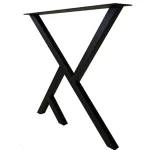 Set picioare masa metal Homs, Negru, 72x60 cm,30730 - imagine 3