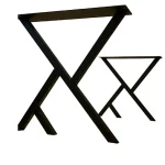 Set picioare masa metal Homs, Negru, 72x60 cm,30730