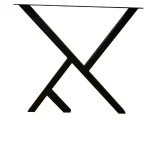 Set picioare masa metal Homs, Negru, 72x60 cm,30730 - imagine 4