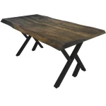 Set picioare masa metal Homs, Negru, 72x60 cm,30730 - imagine 2