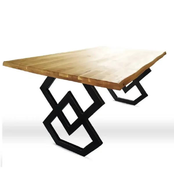 Set 2 picioare masa metal Homs, Negru, 72x60 cm, 30738