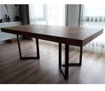 Set 2 picioare metalice pentru masa, negru 72 cm - imagine 3