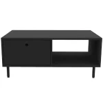 Masuta cafea Nando cu sertar,living,culoare antracit,100 cm - imagine 5