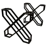 Set 2 Picioare Masă Metal, 70x72 cm - imagine 3