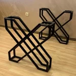 Set 2 Picioare Masă Metal, 70x72 cm