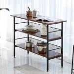 Consola pentru bucatarie,hol,culoare nuc,100 cm - imagine 3