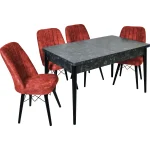 Scaun living tapitat Valentina Homs,caramiziu - imagine 3