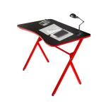 Masa pentru laptop Atlantic Homs 90 x 60 x 72 cm, rosu-negru - imagine 2