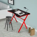 Masa pentru laptop Atlantic Homs 90 x 60 x 72 cm, rosu-negru