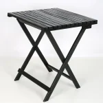 Masa balcon pliabila din lemn 60 cm - imagine 2