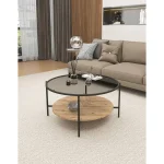 Masa de cafea Deco seria D-710, homs,80x80x45 cm ,0042 - imagine 4