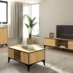 Masuta cafea Susana living culoare nuc deschis 90 cm - imagine 5