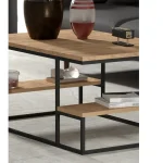 Măsuță de cafea Emelda, Nuc, 90x60x45 cm, 25075 - imagine 4