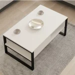 Masuta cafea Devon culoare alb,100 cm - imagine 2