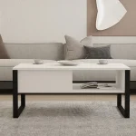 Masuta cafea Devon culoare alb,100 cm - imagine 5