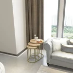 Set masuta de cafea ,Seria 710,Homs, 3 buc,culoare auriu.0034 - imagine 2