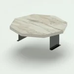 Masuta laterala, Verla Homs, bej marmurat,reglabil, 25053 - imagine 4