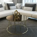 Masuta de cafea Viena, sticla si metal - imagine 7