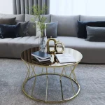 Masuta de cafea Viena, sticla si metal - imagine 5