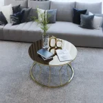 Masuta de cafea Viena, sticla si metal - imagine 8