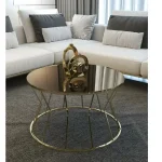 Masuta de cafea Viena, sticla si metal - imagine 4