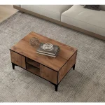 Masa cafea Cinderella culoare nuc 90 cm - imagine 4