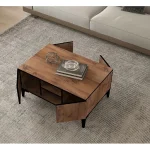 Masa cafea Cinderella culoare nuc 90 cm - imagine 3