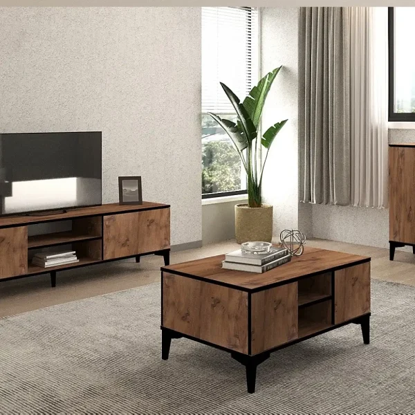 Masa cafea Cinderella culoare nuc 90 cm