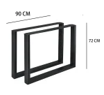 Set picioare masa metal, Homs, 90X72, 30739