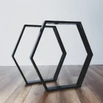 Set 2 Picioare Masă Metal, 80x70 cm