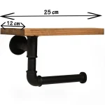 Suport hartie igienica stil industrial Homs 25x12 cm - imagine 2