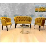 Set canapea Milano Relax Homs textil mustar gold - imagine 8