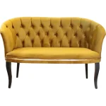 Set canapea Milano Relax Homs textil mustar gold - imagine 6