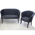 Set canapea Milano Relax 2+1, Homs textil albastru - imagine 12