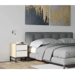 Noptiera Cefalu cu 2 sertar alb stejar 55x40x40 cm