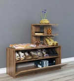 Dulap pentru pantofi, Airy Homs, maron, 100 x 81 x 29.6 cm, PAL - imagine 6